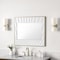 James Martin Vanities Soleil 36in Mirror, Matte White with Gold 710-M36-MWG - alternate 2